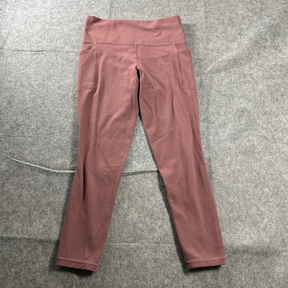 Athleta Salutation Stash Pocket Legging Small 7/8 Tight Mauve Pink Athleisure